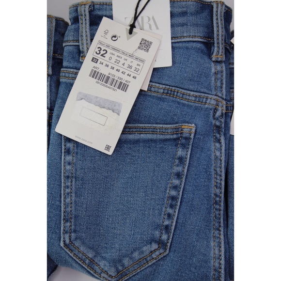 Zara NWT High Rise Vintage Skinny Ankle Length Sizes 00, 2 Available - Picture 9 of 12